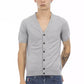 Baldinini Trend Gray Cotton Men Sweater