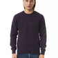 Uominitaliani Purple Wool Men Sweater