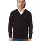 Uominitaliani Brown Merino Men Sweater