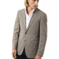 Uominitaliani Gray Wool Men Blazer