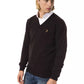 Uominitaliani Brown Merino Men Sweater