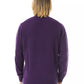 Uominitaliani Purple Wool Men Sweater