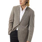 Uominitaliani Gray Wool Men Blazer