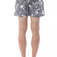 Roberto Cavalli Sport Black Polyester Men Swim Trunk