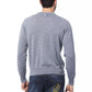 Billionaire Italian Couture Gray Merino Wool Men Sweater