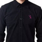 Billionaire Italian Couture Black Cotton Men Shirt