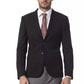 Billionaire Italian Couture Black Wool Men Blazer