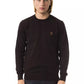 Uominitaliani Brown Merino Wool Men Sweater