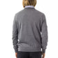 Uominitaliani Gray Merino Wool Men Sweater