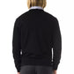 Uominitaliani Black Merino Wool Men Sweater