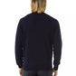 Uominitaliani Blue Merino Wool Men Sweater