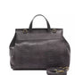 Pompei Donatella Gray Leather Women Handbag