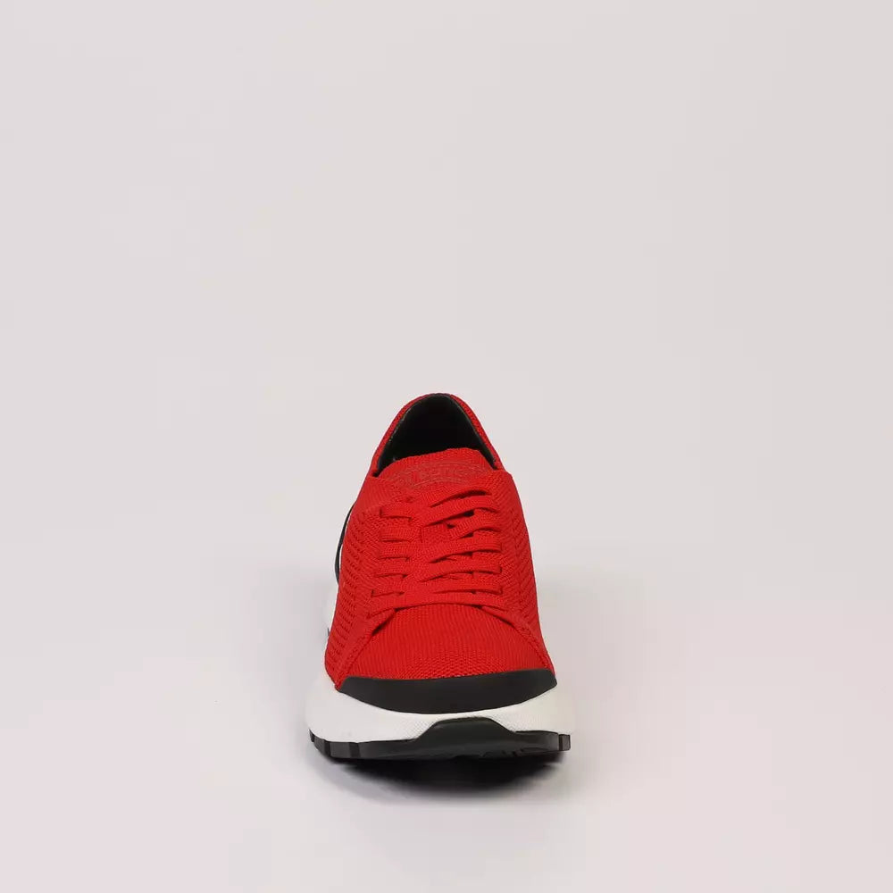 Neil Barrett Red Textile Men Sneaker