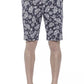 PT Torino Blue Cotton Mens Bermuda Short