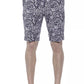 PT Torino Blue Cotton Mens Bermuda Short