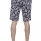 PT Torino Blue Cotton Mens Bermuda Short