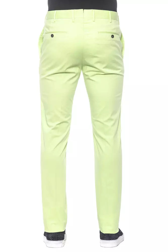 PT Torino Green Cotton Men Trouser