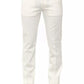 PT Torino White Cotton Mens Trouser