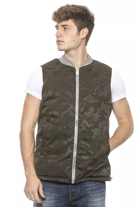 Billionaire Italian Couture Army Polyester Mens Vest