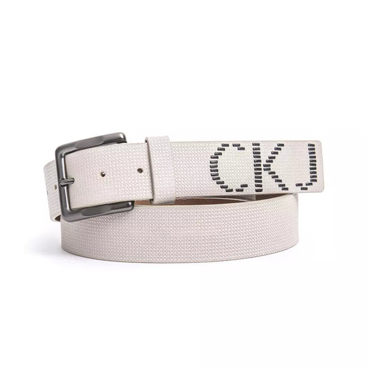 Calvin Klein Jeans Beige Leather Men Belt