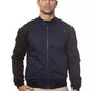 Verri Blue Cotton Men Bomber Jacket