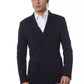 Verri Blue Viscose Men Blazer