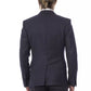 Verri Elegant Blue Wool Single-Breasted Blazer