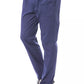 Verri Blue Cotton Men Slim Chino Pant