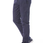 Verri Blue Polyester Men's Pant