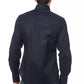 Billionaire Italian Couture Blue Cotton Men Shirt