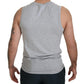 Ermanno Scervino Chic Gray Sleeveless Crewneck Tee