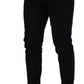 Dolce & Gabbana Sleek Black Wool Blend Trousers