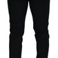 Dolce & Gabbana Sleek Black Wool Blend Trousers