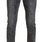 Dolce & Gabbana Elegant Gray Washed Denim Pants