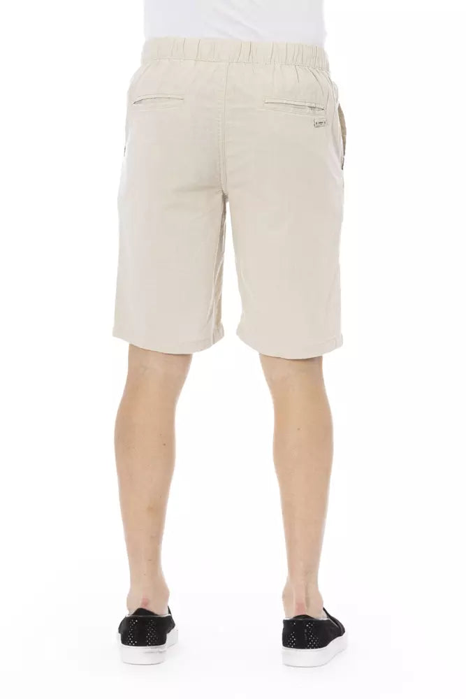 Baldinini Trend Beige Cotton Men Short