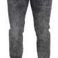 Dolce & Gabbana Elegant Gray Washed Denim Pants