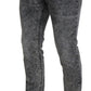 Dolce & Gabbana Elegant Gray Washed Denim Pants