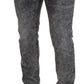 Dolce & Gabbana Elegant Gray Washed Denim Pants