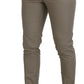 Dolce & Gabbana Stunning Beige Italian Cotton Trousers