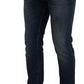 Dolce & Gabbana Elegant Slim-Fit Denim Pants in Blue Washed