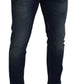 Dolce & Gabbana Elegant Slim-Fit Denim Pants in Blue Washed