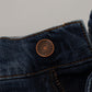 Dolce & Gabbana Elegant Slim-Fit Denim Pants in Blue Washed