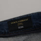 Dolce & Gabbana Elegant Slim-Fit Denim Pants in Blue Washed