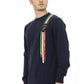 Automobili Lamborghini Blue Cotton Men Sweater