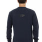 Automobili Lamborghini Blue Cotton Men Sweater