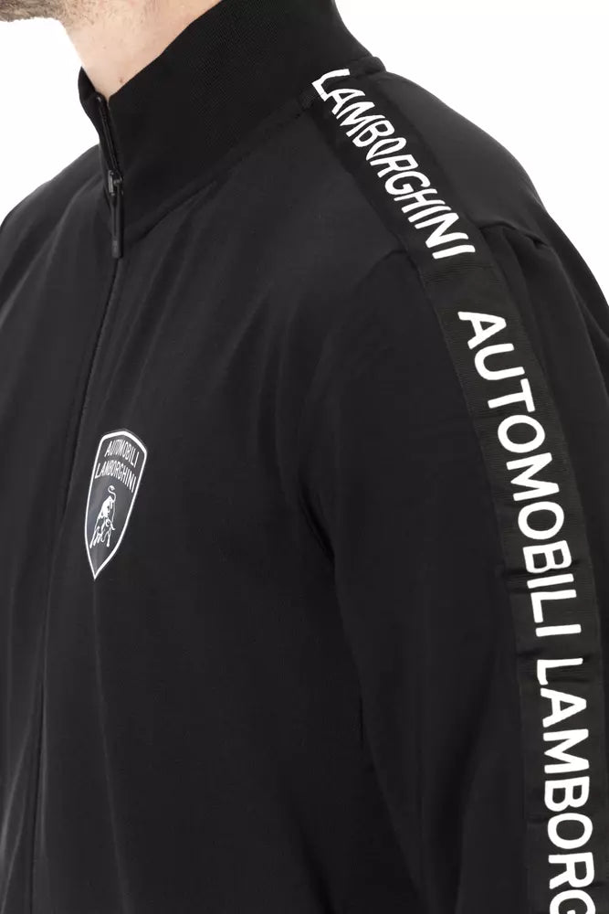 Automobili Lamborghini Black Polyester Men's Sweatshirt