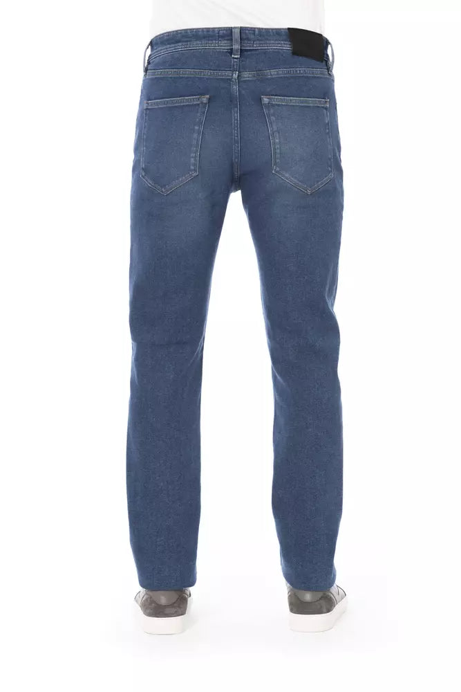 Baldinini Trend Blue Cotton Men Jeans