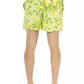 Just Cavalli Green Polyester Men Swimwear