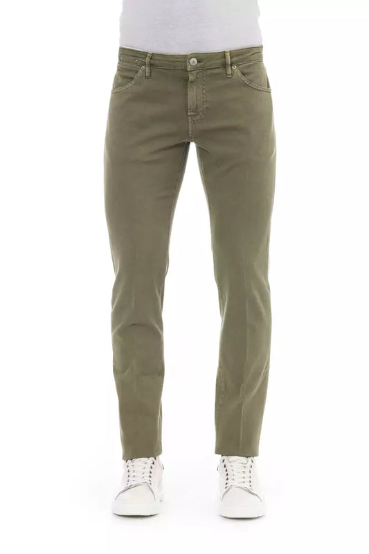 PT Torino Green Cotton Men Jeans