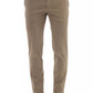 PT Torino Beige Cotton Men Trouser